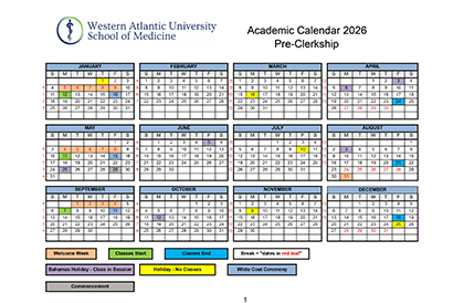 Academic Calendar 2026