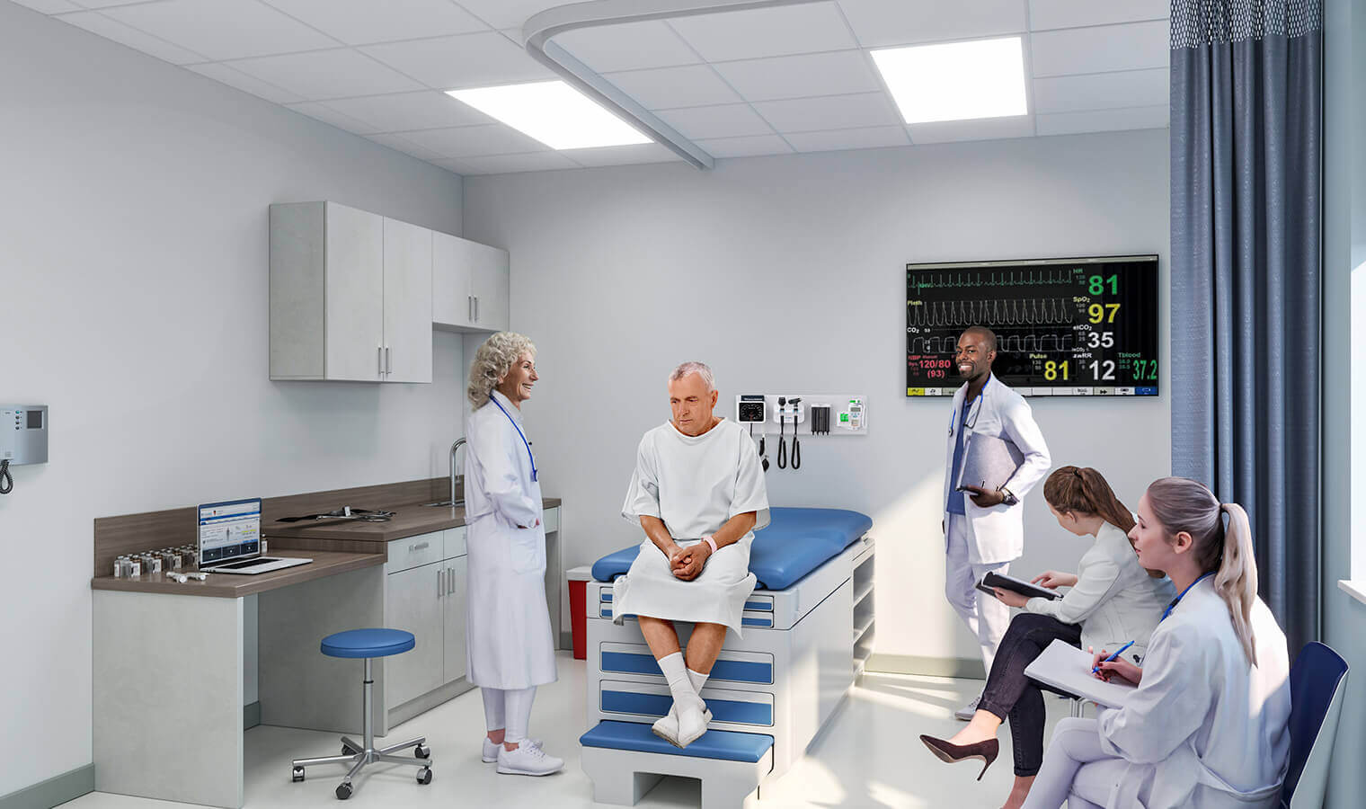 clinical exam rooms