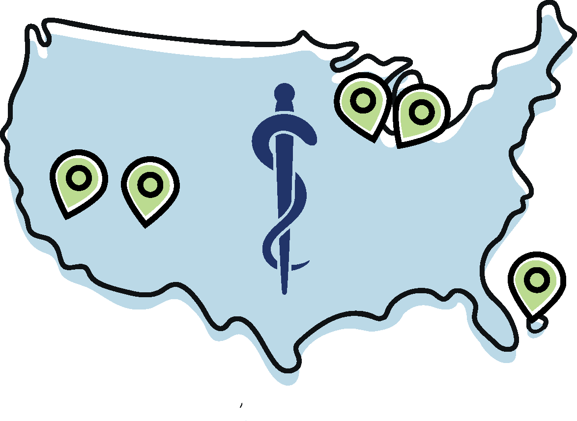 WAUSM US clinical rotations map